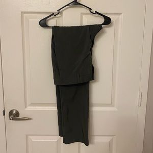 Gray Slim Fit Dress Pants